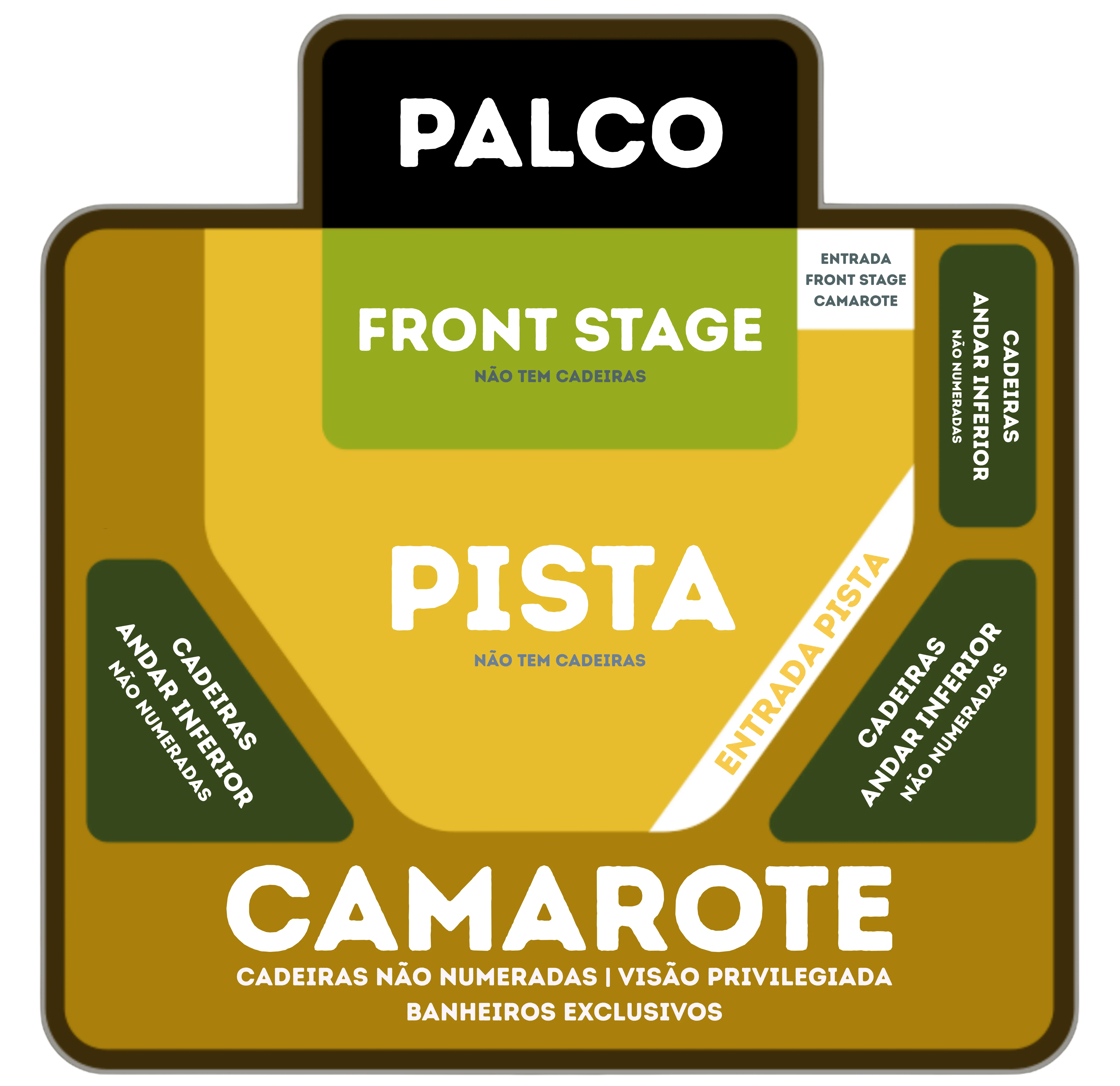 Mapa do Campinas Hall - Só Ele A Glória